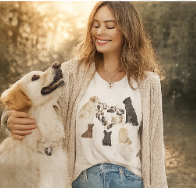 Dog Mom Shirt, Minimalist Dog Lover Tee, Watercolor Puppy Graphic Shirt, Neutral Pet Mom Gift, Paw Print Heart T Shirt